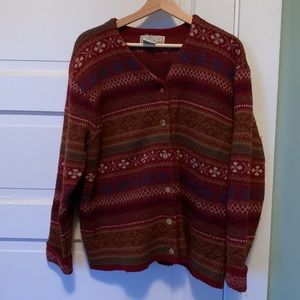 Vintage 100% Wool Fair Isle Sweater